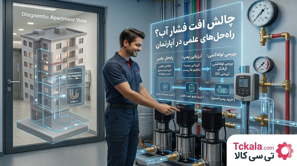 علتهای اصلی افت فشار آب در آپارتمان و راهحلهای عملی